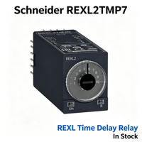Relais temporisé REXL2TMP7 neuf, 24V DC, 8 broches, interface miniature pour panneau de commande PLC