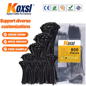 Attaches-câbles autobloquantes en Nylon66 4,8x400mm, attaches-câbles en plastique, lot de 100 pièces, attaches-câbles en plastique autobloquantes haute résistance - Product Image 1