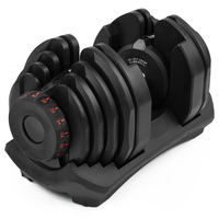 Ensemble d'haltères de fitness 40 kg, réglables de 10 lb à 90 lb, pour exercices de force, poids libres