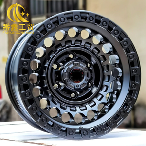 Jantes forgées sur mesure tout-terrain avec anneaux de blocage de pneus run-flat noirs, jantes 4x4 adaptées à la Dodge Charger <span class=keywords><strong>6x</strong></span> 139.<span class=keywords><strong>7</strong></span> 17x8.5 -10 -28 - Product Image 1