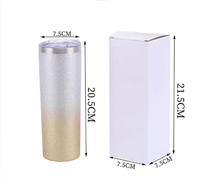 Gobelet isotherme sous vide en acier inoxydable 304 à double paroi de 20 oz avec paille, finition mate, écologique, pour cadeau extérieur, vente en gros
