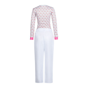 Disfraz de Cosplay de Eleven de Stranger Things de Belleka, Top Floral Rosa, Pantalones Blancos, Disfraz de Halloween para Juego de Rol - Product Image 4