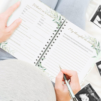 Coffret de livres personnalisés A5 à spirale avec couverture rigide en PP, pour la naissance, le journal quotidien, le souvenir de la grossesse et le carnet de notes du bébé