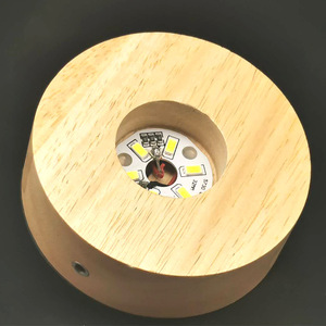 Hiện Đại DIY Sáng Bóng Ánh Sáng Ban Đêm USB Có Thể Sạc Lại Rắn Gỗ Cơ Sở RGB <span class=keywords><strong>LED</strong></span> Cảm Biến Điều Khiển Phòng Ngủ Thiết Kế Một Năm Chiếu Sáng - Product Image 1