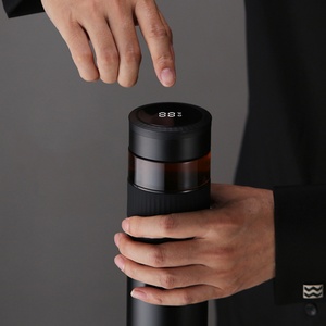 Dropshipping 380ml Smart Mug Warmer Smart Travel Mug Smart <b>Coffee</b> Mug Cup Warmer Water <b>Bottle</b> - Product Image 6