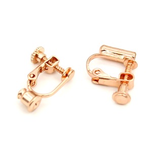 Clip-on Earrings U-shaped <b>Screw</b> Adjustable Gold Zinc Alloy DIY Fashion Jewelry for Non-Pierced Ears - Product Image 3