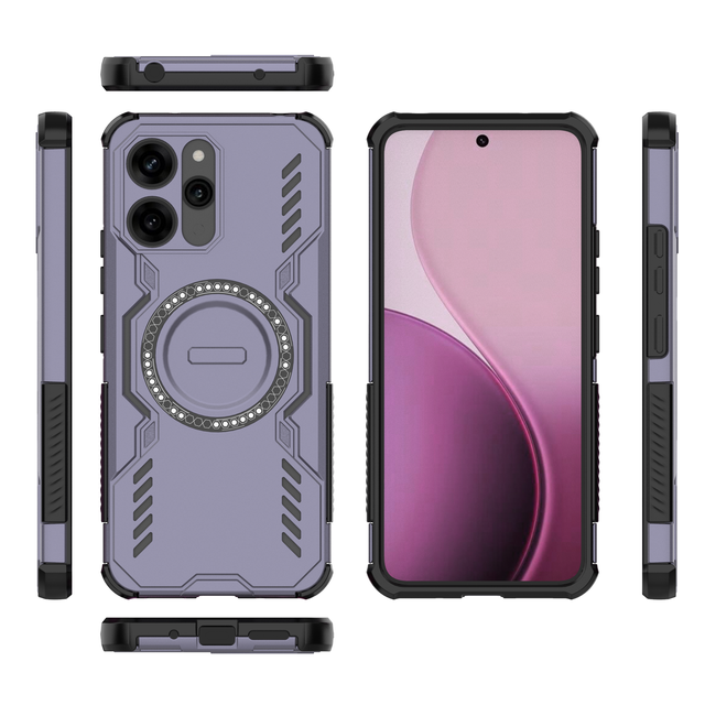 New Heat Dissipation Wing Shield Case Airbag Anti-fall Drop Protection Back Cover Case for Xiaomi Redmi 12/Note 12R/M6 Pro 4G 5G