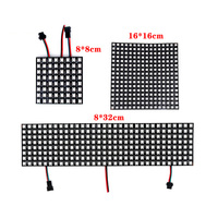 WS2812 WS2812B 5V 8*8 16*16 8*32 Pixel RGBIC Digital Panel Matrix Screen Module Adressable Individuellement RGBIC Smart Led Screen