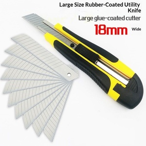 Cuchillo Multiusos con Empuñadura de Goma para Cortar Papel Tapiz y Limpiar - Cuchilla de 18 cm para Caja de Herramientas - Product Image 3