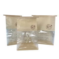 Sac à pain personnalisé sac d'emballage maison pour pain biscuit pain grillé friandise avec cravate en étain sacs de rangement pour pain