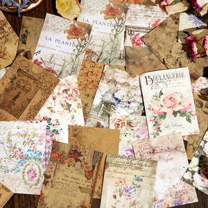 100 Hojas/Paquete, Papel Decorativo, Serie de Poesía Moteada, Material Retro para Decoración, Pegatinas para Coser, Mensajes, Notas, 6 Modelos - Product Image 3