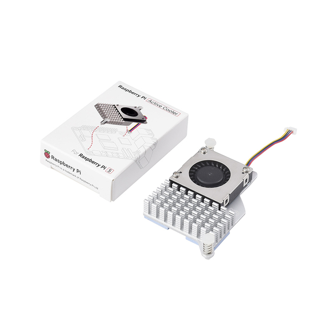 Temperature-controlled Blower Fan, Aluminium Heatsink, With Thermal Tapes,Official Active Cooler for Raspberry Pi 5