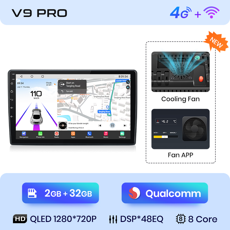 Chip Qualcomm V9 Pro 2+32 GB