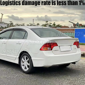 Pour Honda Civic 2005 06 07 08 09 10 11 Berline 4 Portes 8ème Génération Aileron de coffre arrière type bec de canard Accessoires Pièces - Product Image 3