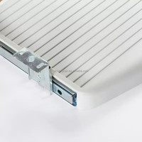 Plateau de clavier carré en plastique épaissi sur mesure, support d'ordinateur coulissant sous le bureau