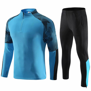 Futbol formaları erkek eşofman futbol ceketler uzun kollu spor koşu setleri erkekler futbol forması takım elbise - Product Image 3