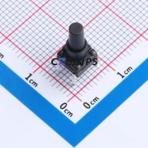 TC-FS66D-C-S Tactile Switch Through hole Component (THT)-4P,6x6mm Switch Single Pole Single Throw Round Button 2.6N Through Hole - Product Image 1