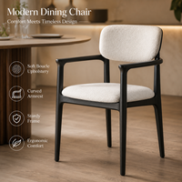 Chaise d'appoint sculptée avec dossier en tissage bouclé et structure en bois de charbon de bois, en vente au Food Hall et Tea House