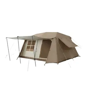 Tenda Kemah otomatis 2 kamar 13m2, tenda Kemah dengan kanopi pelindung matahari