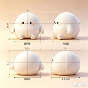Nouvel Arrivage : Boîte Mystère Squishy Fantôme Mignon, Anti-stress, Figurine de Bureau à Collectionner, Idéal pour Fêtes, Surprise d'Anniversaire, Packs Cadeaux de Fêtes - Product Image 3
