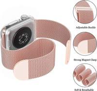 Bracelet en maille milanaise de qualité supérieure, durable, imperméable, en acier inoxydable, avec fermoir magnétique pour montre Ultra