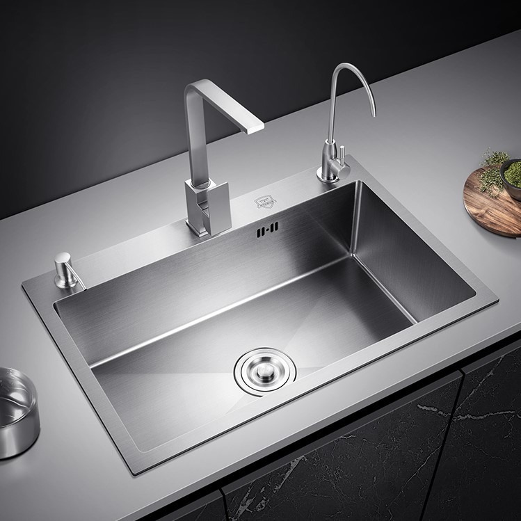 Chậu Inox 1 hộc cánh 304 tại VLXD Bình Dân Long Xuyên