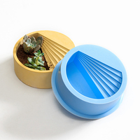 Moule en silicone pour pot de plante en béton 3D ANK - Écologique, logo personnalisé disponible