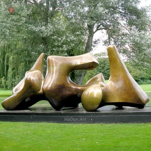 Ngoài trời Brass điêu khắc Bronze Trừu Tượng nghệ thuật tượng bởi Henry Moore - Product Image 5