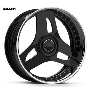 Jantes en alliage d'aluminium forgé concave à fond profond ZXMM personnalisées de luxe chromées polies 2/3 pièces 17 18 19 20 21 22 24 pouces - Product Image 2
