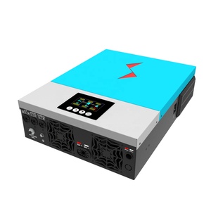 Lecuso 5kW 220V 1000W ระบบพลังงานแสงอาทิตย์ไฮบริดหน้าจอแสดงผล LCD แบบเส้นเดียว24V 48V 94% ประสิทธิภาพคลื่นไซน์บริสุทธิ์สีฟ้าและสีขาว LCS-NM-01อินฟ - Product Image 4