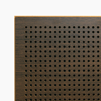 Panneau acoustique en bois pour décoration intérieure d'absorption acoustique des murs et plafonds