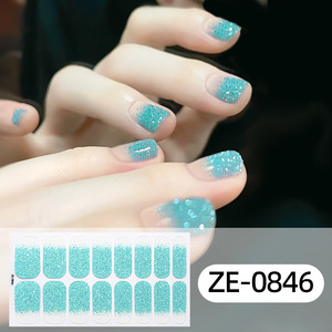 Pegatinas Brillantes para Uñas, Degradado de Color, Brillo, Envolturas Completas, Tiras de Calcomanías Autoadhesivas para Arte de Uñas para Mujeres y Niñas - Product Image 6