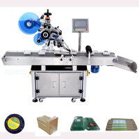Étiqueteuse automatique personnalisée professionnelle pour l'étiquetage avant et arrière des bouteilles rondes, machine d'étiquetage plate