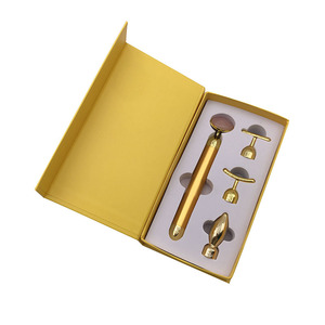 Ensemble de rouleaux électriques vibrants en pierre de jade 4 en 1 <span class=keywords><strong>avec</strong></span> 4 têtes remplaçables, bâton de <span class=keywords><strong>massage</strong></span> pour lifting <span class=keywords><strong>du</strong></span> <span class=keywords><strong>visage</strong></span>, rouleau 3d et gua sha - Product Image 4