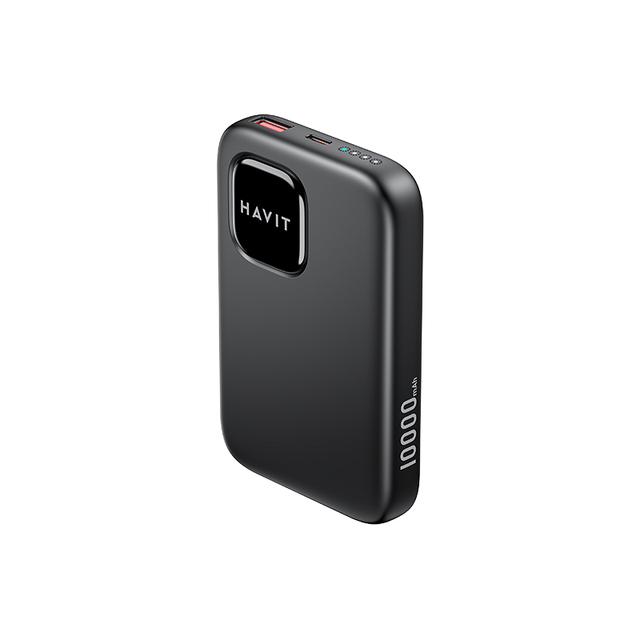 HAVIT PB31 10000mAh 5v/2.4a Power Bank Packet Size Portable Charge LED Display Small Battery Power Bank