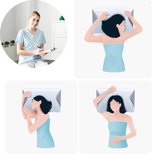 หมอนหนุนนอนหลับสุดหรู เมมโมรี่โฟม หมอนรองคอรูปผีเสื้อ หมอนเพื่อสุขภาพ บรรเทาอาการปวด ช่วยให้นอนหลับสบายไร้แรงกดทับ - Product Image 3