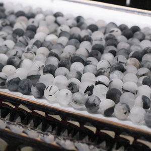 Perles en howlite naturelle mate givrée en gros, perles rondes blanches en vrac de 4 mm à 12 mm pour la fabrication de bijoux, marque DB - Product Image 3