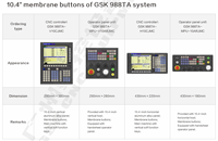 Sistema CNC GSK 988TA Compatible con 8 Ejes de Alimentación para Centro de Torneado