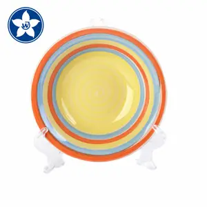 OEM Welcome Ceramic Tableware Round Ceramic Soup Plates for Homeware