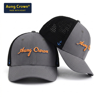Fabricante de Gorras Trucker Personalizadas Impermeables, Gorra Trucker de Secado Rápido con Cierre a Presión, Gorra de Malla con Orificios Cortados con Láser, Gorra Trucker Bordada Personalizada