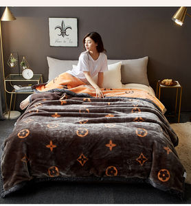 ที่กําหนดเองราคาถูกขายส่งไมโครไฟเบอร์ปะการัง Flannel ขนแกะโยนผ้าห่มนุ่มและหนาความอบอุ่นผ้าห่มท่องเที่ยวสําหรับเตียงโซฟา - Product Image 2