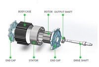 Kit tricycle électrique le plus branché d'Amérique contrôleur de moteur dédié différentiel DC 800W à 1500W48V60V