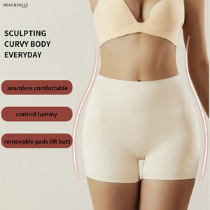 Mujer Culotte Push up <span class=keywords><strong>Remonte</strong></span> Fesses Ventre Plat Amincissante Gainante Invisible Panty Hip Enhancer Body Sculpt - Product Image 5