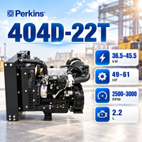   Moteur diesel industriel turbocompressé 4 cylindres 404D-22T 2,2 L 49-61 CV pour excavatrice, chargeuse, équipements de construction