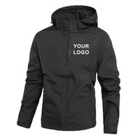 Veste imperméable de montagne personnalisée pour hommes Veste à capuche softshell imperméable pour l'extérieur Running Hiking Veste de pluie pour hommes