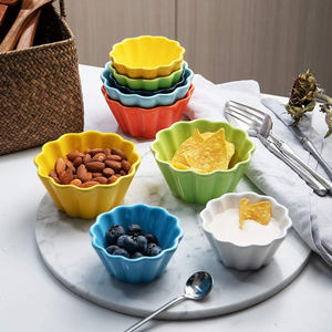 Ramequins <span class=keywords><strong>pour</strong></span> crème brûlée, gobelets de cuisson, 4 once, plats gaufre en céramique, vaisselle <span class=keywords><strong>pour</strong></span> faire des gâteaux - Product Image 5