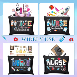 High Quality Organizer Nursing School Zipper Cartoon Printed Canvas Makeup Pouch <b>Nurse</b> Cosmetic <b>Bag</b> Practical - Product Image 4