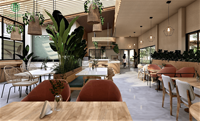 Café en bois Comptoir de restaurant Tables et chaises de bistro personnalisées Café Canapé Canapé Pub Meubles de bar