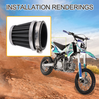 GOOFIT 58mm Filtre à air de remplacement pour 50cc-250cc GY6 Moto ATV Scooter Quad Go Kart Moped Pit Dirt Racing Bike Baja MTA4