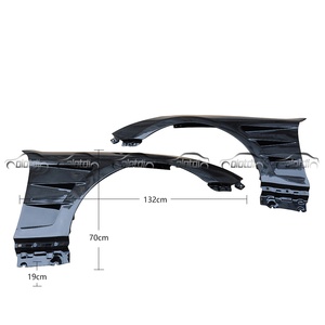 Guardabarros Laterales Estilo H2 de Fibra de Carbono para Hyundai Genesis Coupe 2009-2016 - Product Image 2